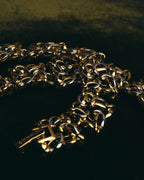 "NINA RICCI" 80's-00's Chunky two tone chain necklace