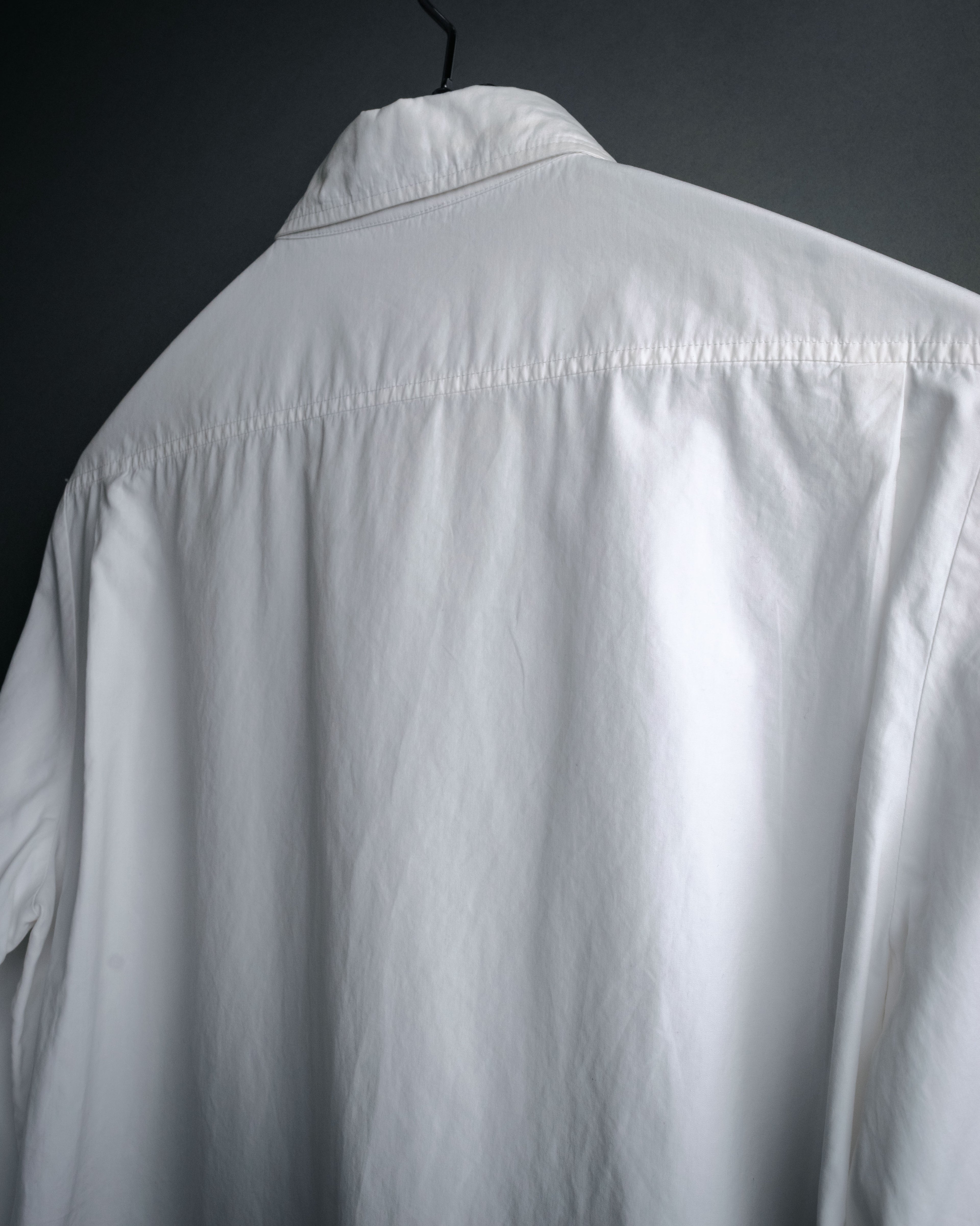 “HERMÈS” 00’s-10’s Signature embroidered cotton shirt