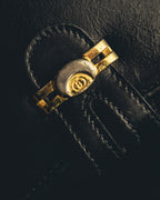"GUCCI" 70's-80's Classic leather shoulder bag