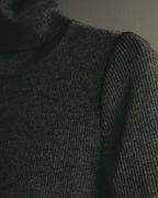 "LOEWE" Late 80's-90's Ribbed wool turtleneck sweater