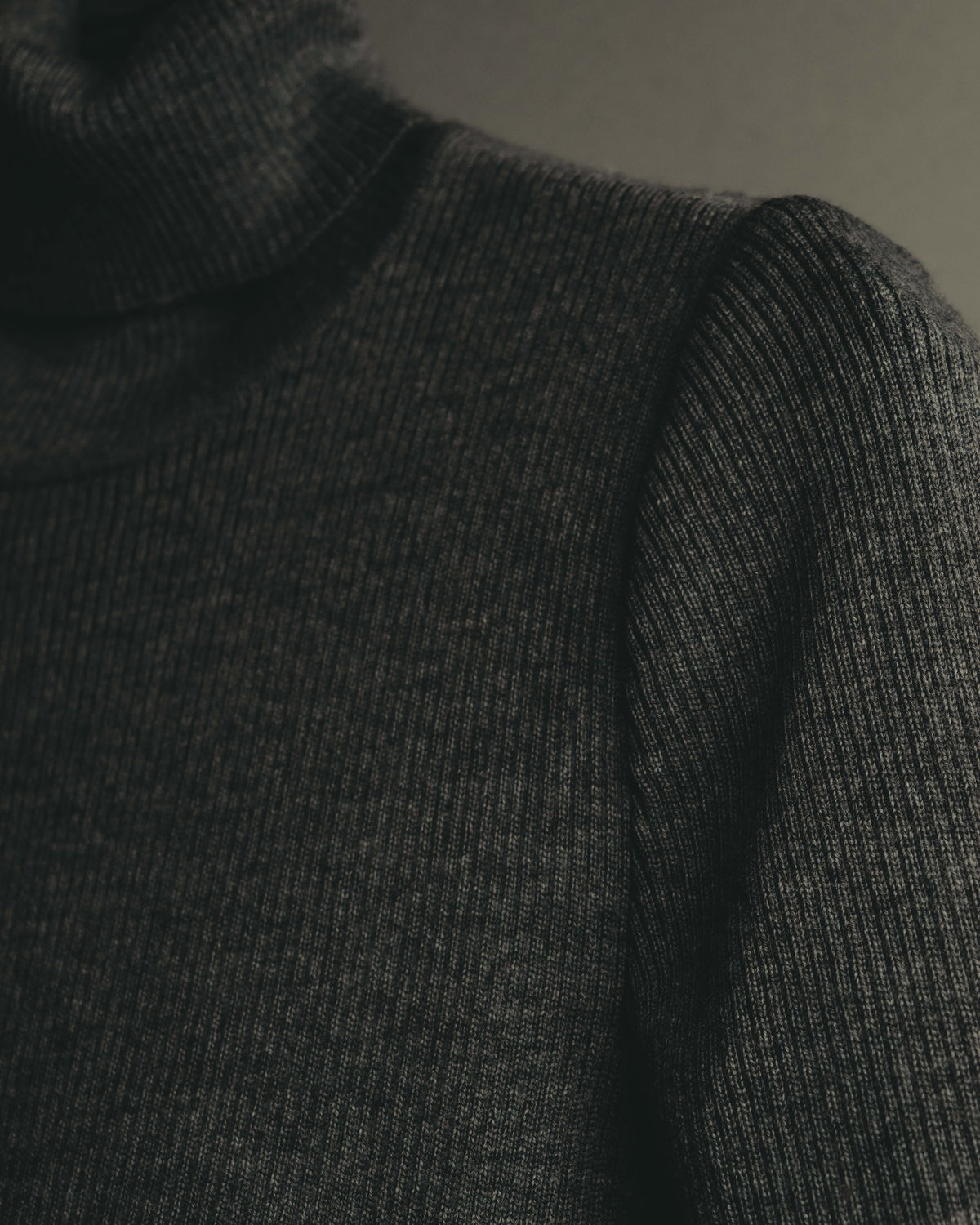 "LOEWE" Late 80's-90's Ribbed wool turtleneck sweater