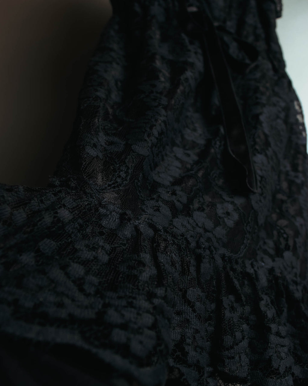 "DOLCE & GABBANA" 00's-10's Black lace sleeveless dress