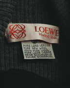 "LOEWE" Late 80's-90's Ribbed wool turtleneck sweater