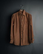 “GUCCI” 80’s Silk monogram shirt