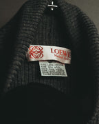 "LOEWE" Late 80's-90's Ribbed wool turtleneck sweater