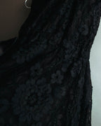 "DOLCE & GABBANA" 00's-10's Black lace sleeveless dress
