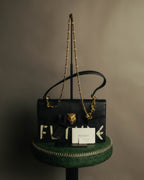 -SPECIAL- “GUCCI” Michele period Punk tiger head leather shoulder bag