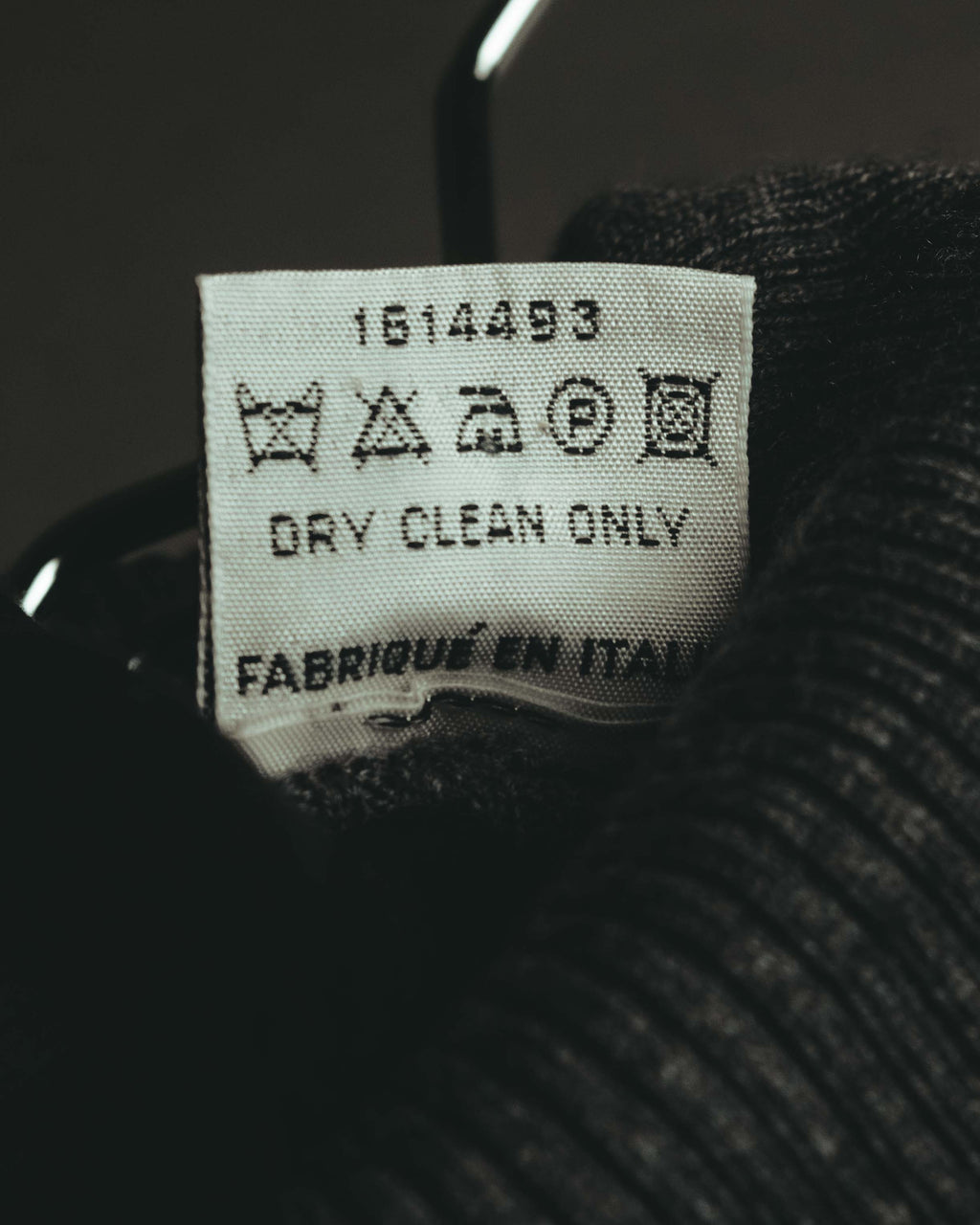 "LOEWE" Late 80's-90's Ribbed wool turtleneck sweater