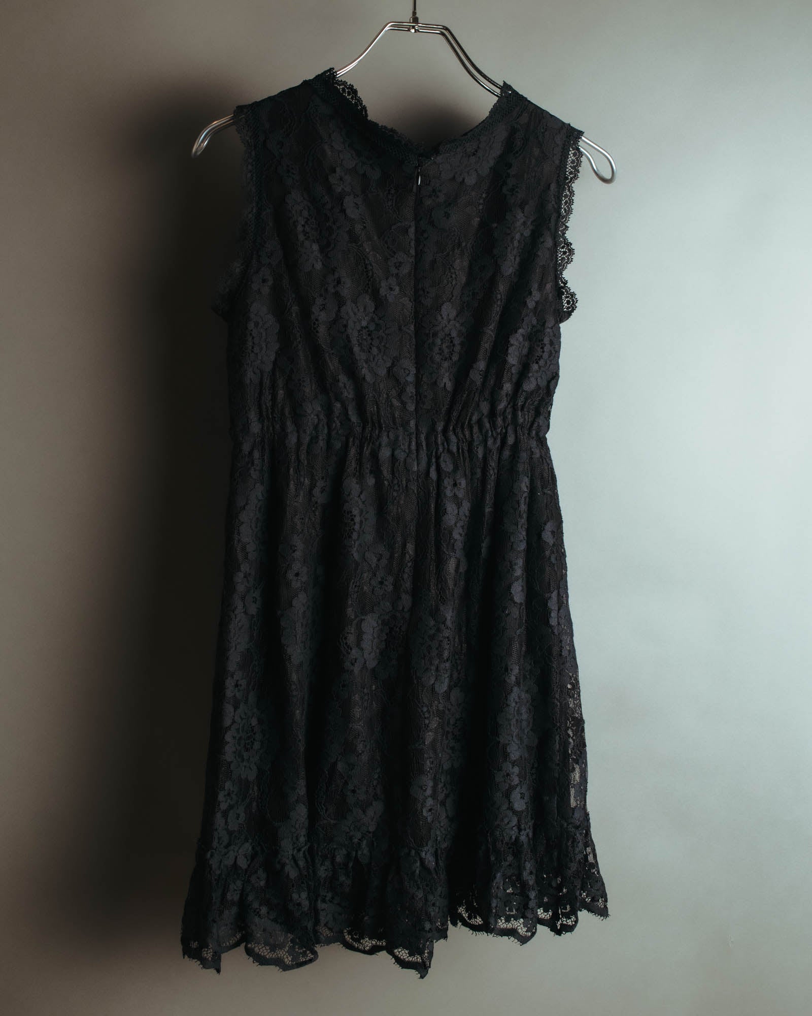 "DOLCE & GABBANA" 00's-10's Black lace sleeveless dress