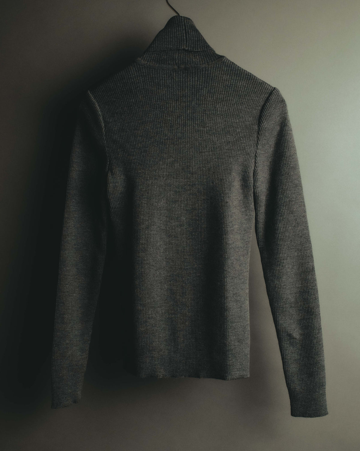 "LOEWE" Late 80's-90's Ribbed wool turtleneck sweater