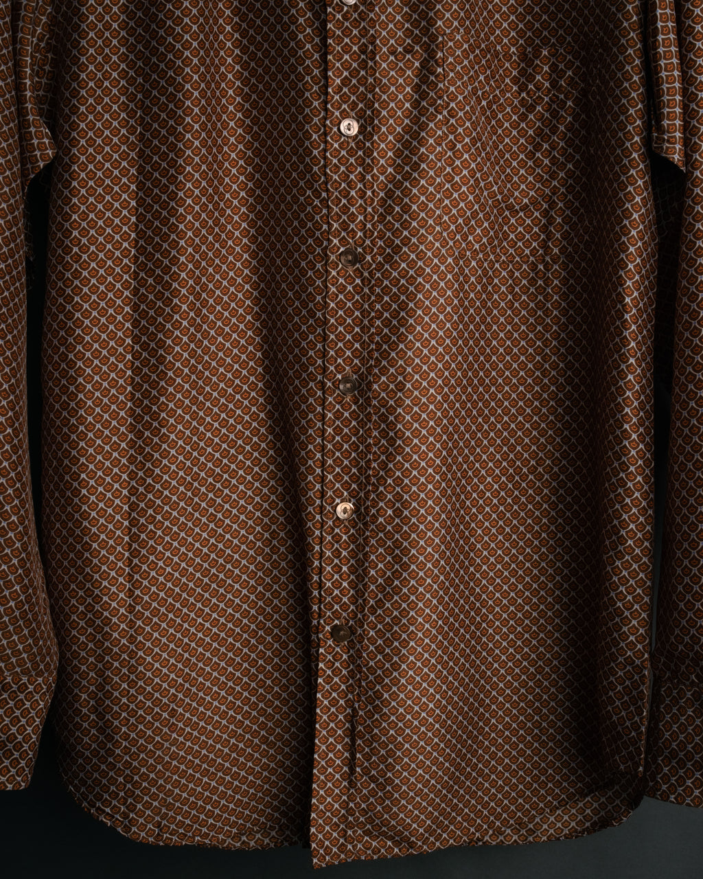 “GUCCI” 80’s Silk monogram shirt