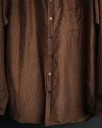 “GUCCI” 80’s Silk monogram shirt