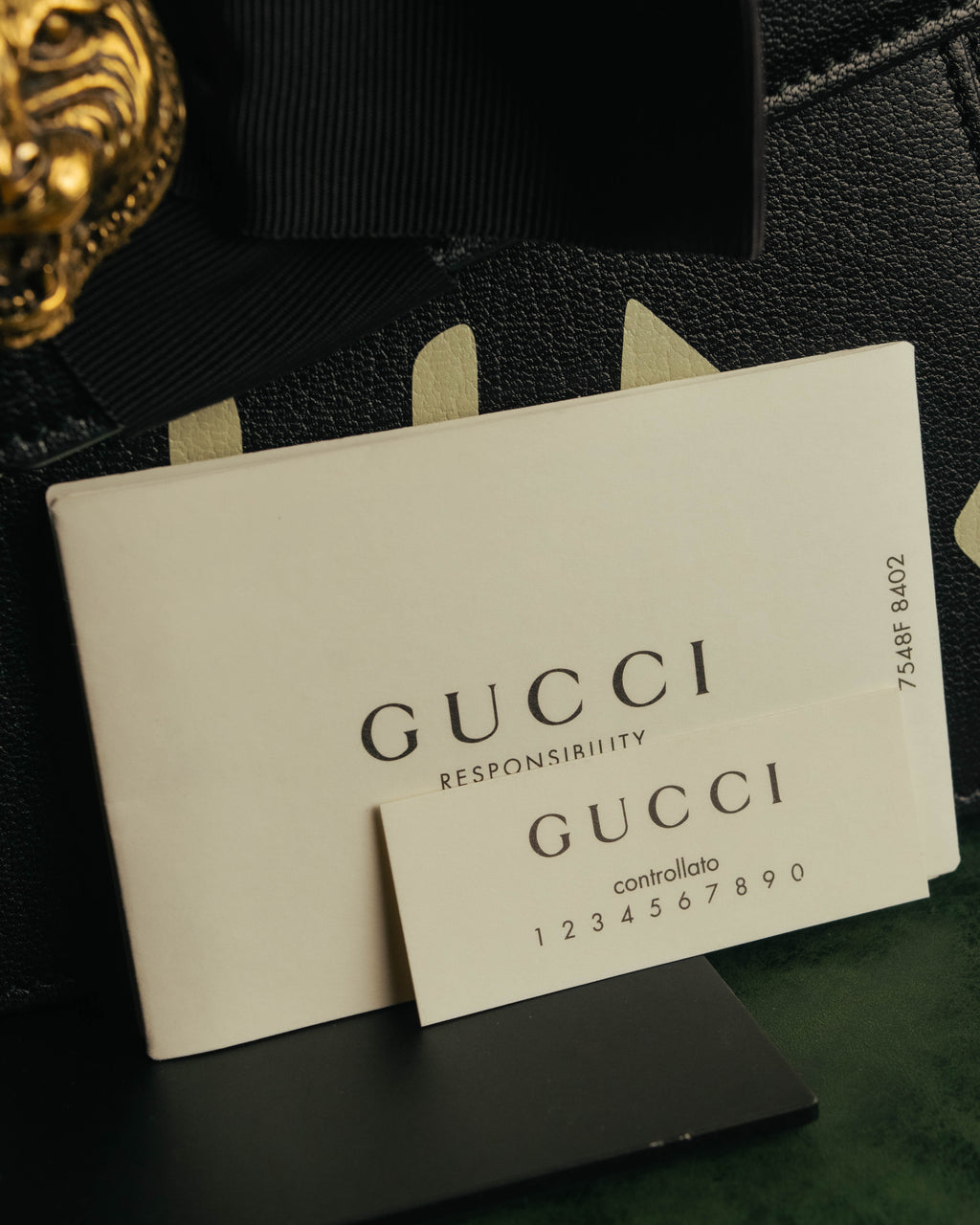 -SPECIAL- “GUCCI” Michele period Punk tiger head leather shoulder bag