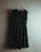 "DOLCE & GABBANA" 00's-10's Black lace sleeveless dress