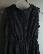 "DOLCE & GABBANA" 00's-10's Black lace sleeveless dress
