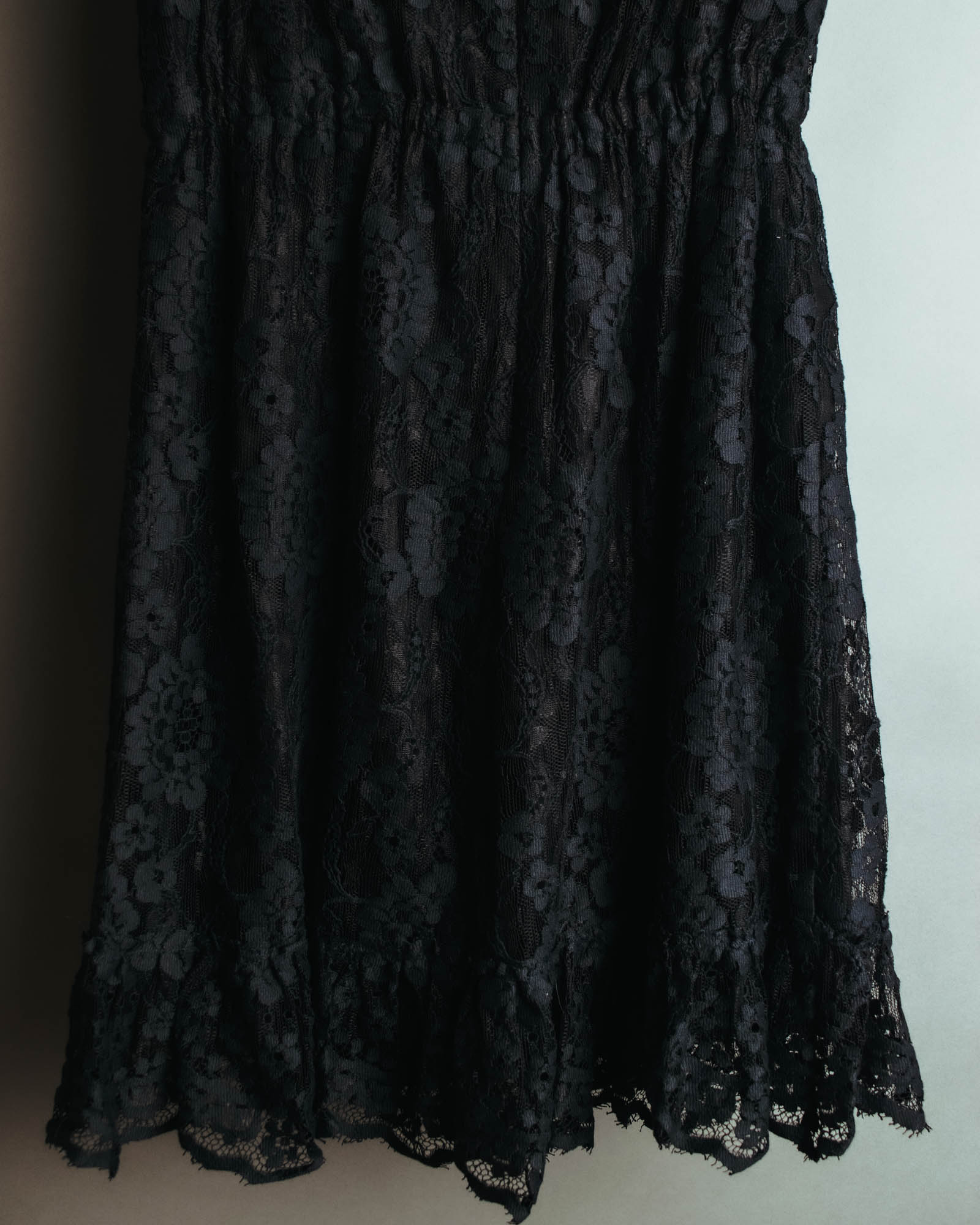 "DOLCE & GABBANA" 00's-10's Black lace sleeveless dress