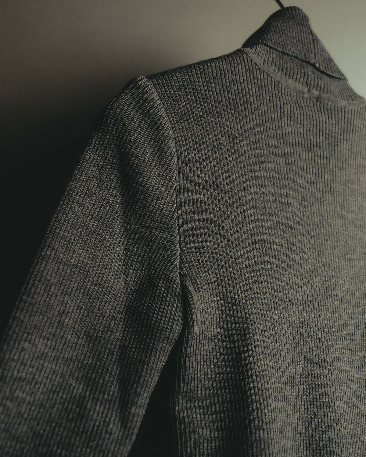 "LOEWE" Late 80's-90's Ribbed wool turtleneck sweater