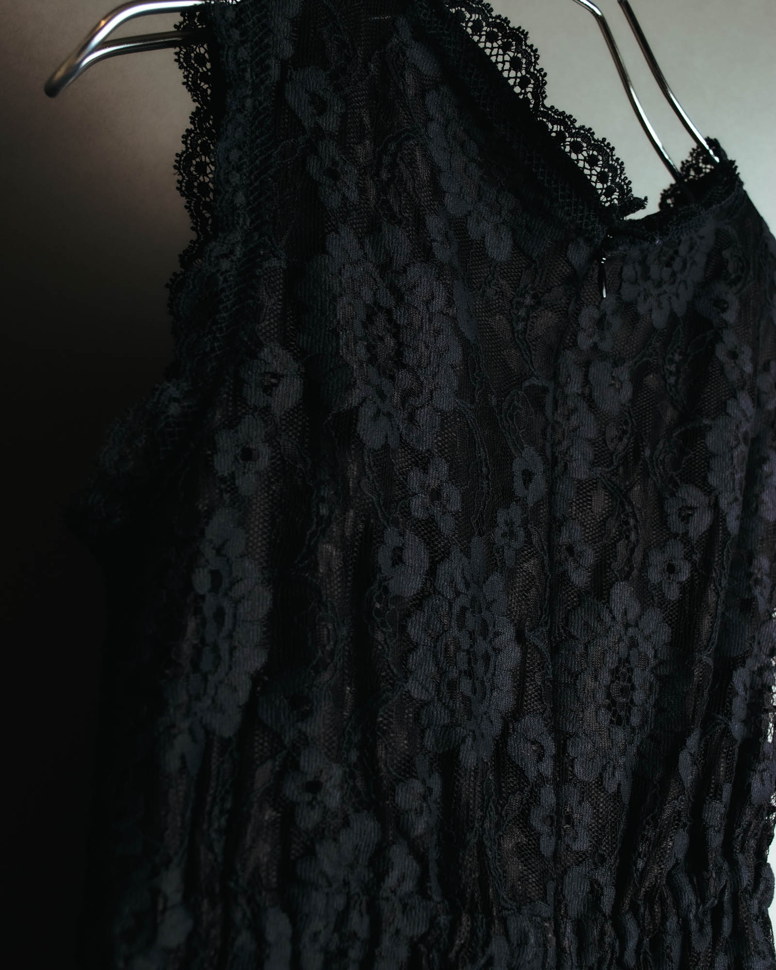 "DOLCE & GABBANA" 00's-10's Black lace sleeveless dress