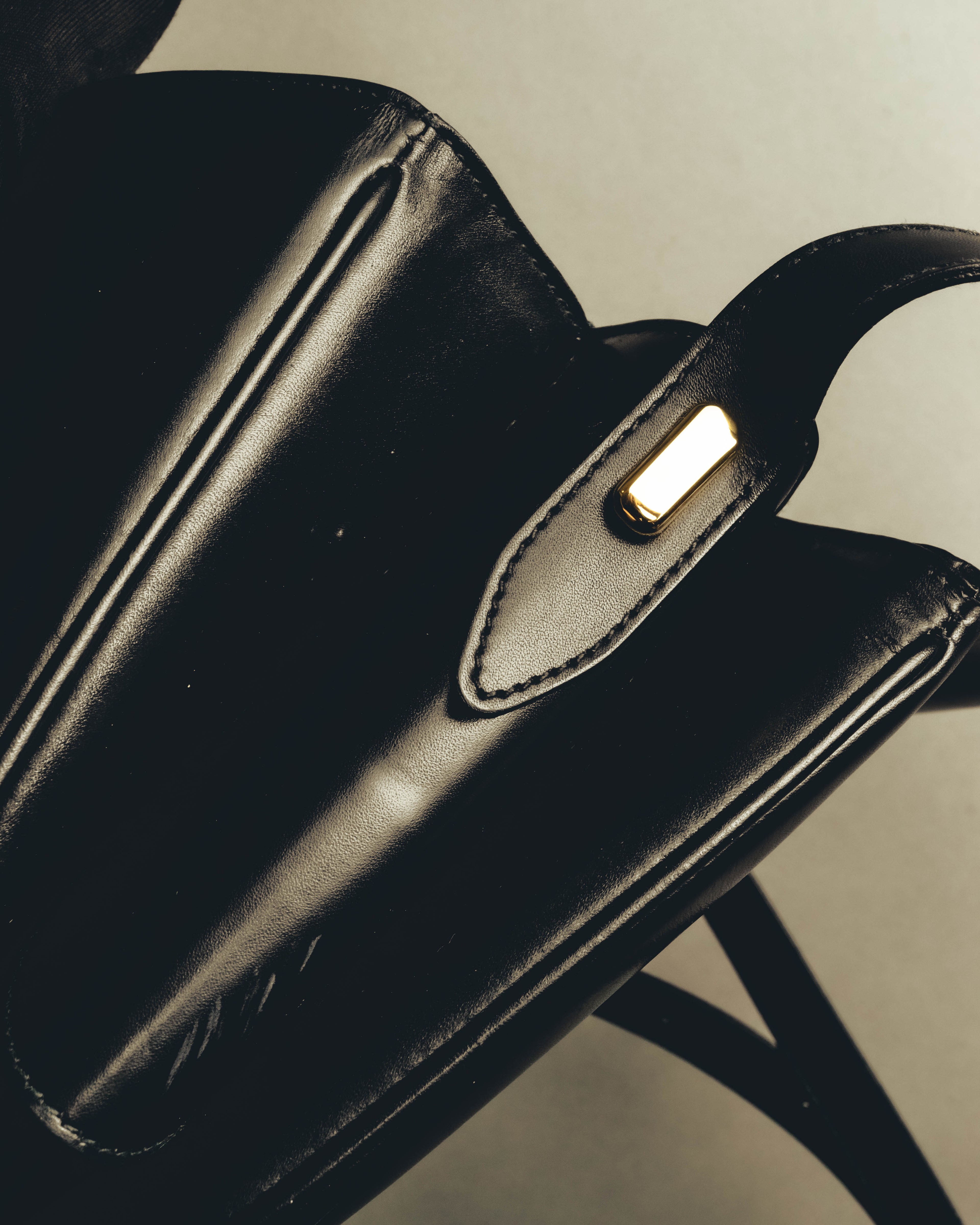 "GUCCI" 70's-80's Classic leather shoulder bag