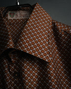 “GUCCI” 80’s Silk monogram shirt