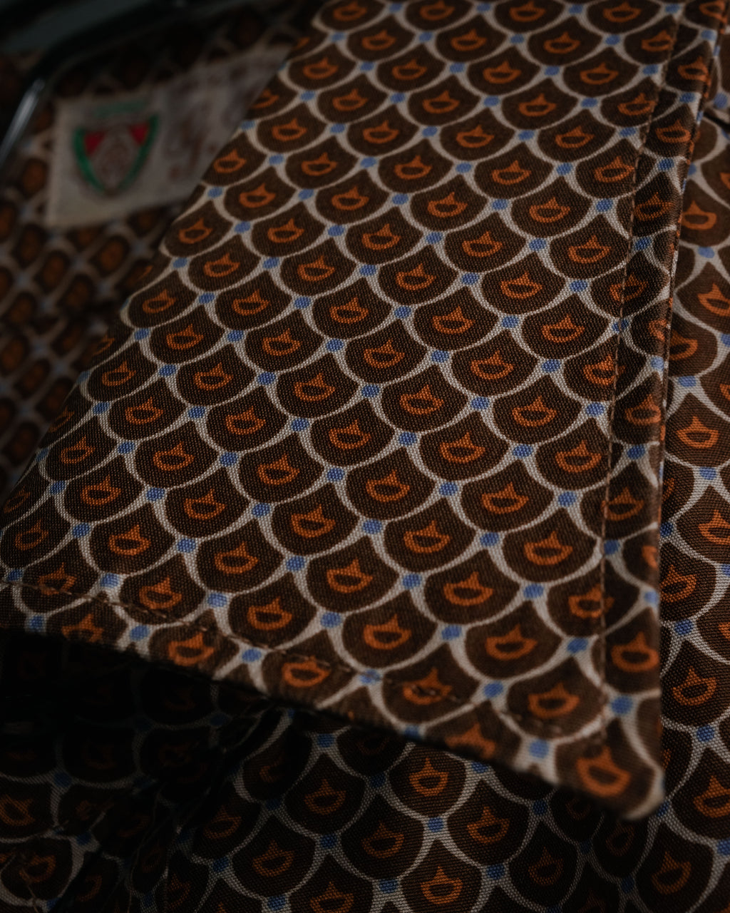 “GUCCI” 80’s Silk monogram shirt