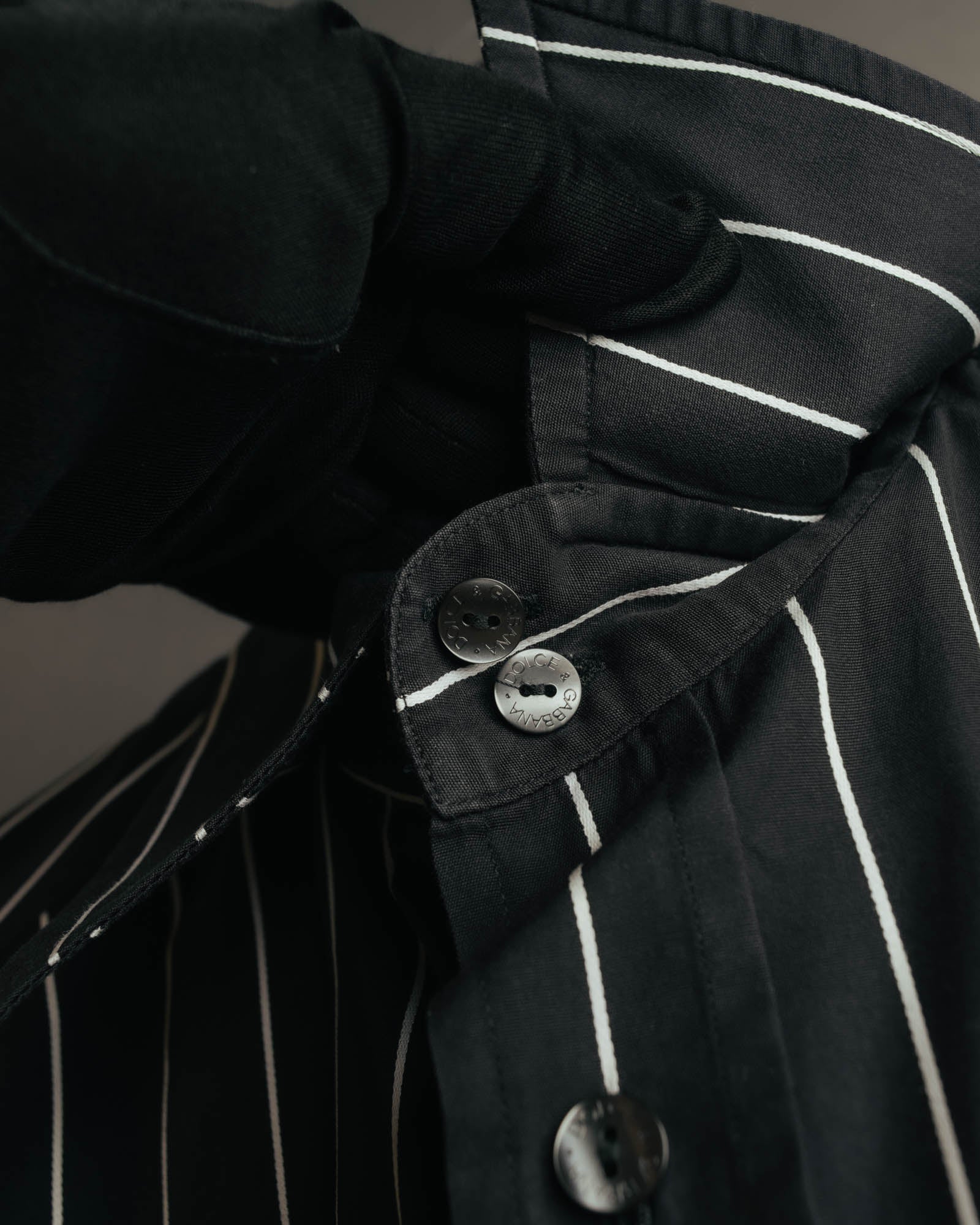 "DOLCE & GABBANA" 90's-00's Pinstriped dress shirt