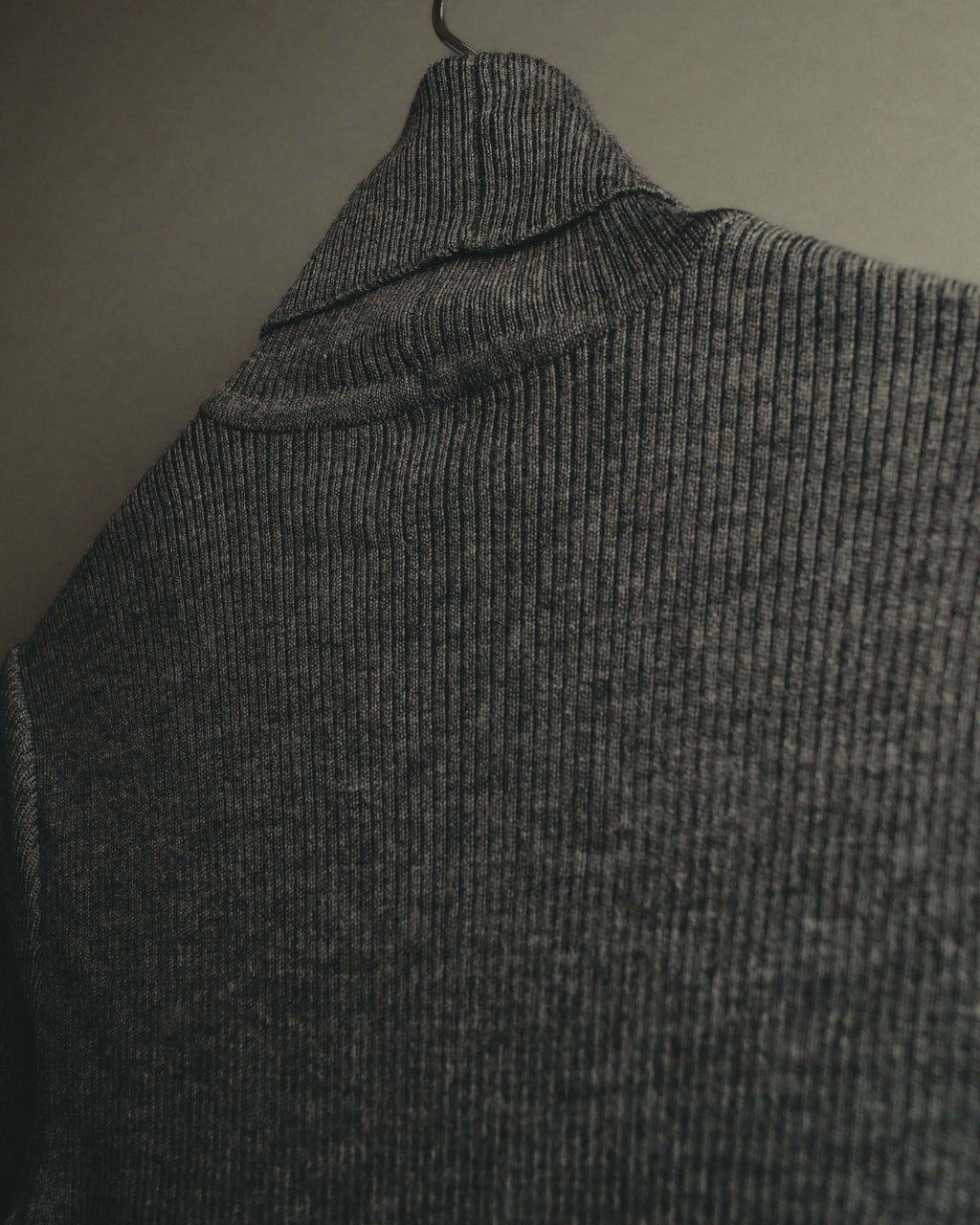 "LOEWE" Late 80's-90's Ribbed wool turtleneck sweater