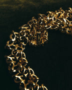 "NINA RICCI" 80's-00's Chunky two tone chain necklace