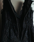 "DOLCE & GABBANA" 00's-10's Black lace sleeveless dress