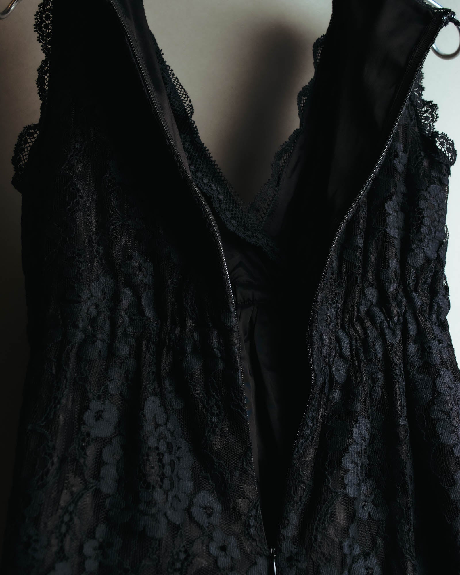 "DOLCE & GABBANA" 00's-10's Black lace sleeveless dress
