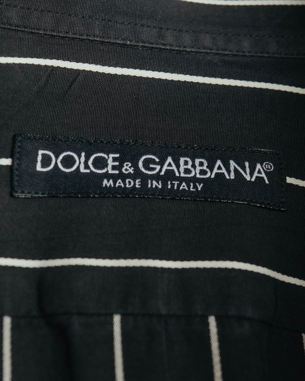 "DOLCE & GABBANA" 90's-00's Pinstriped dress shirt