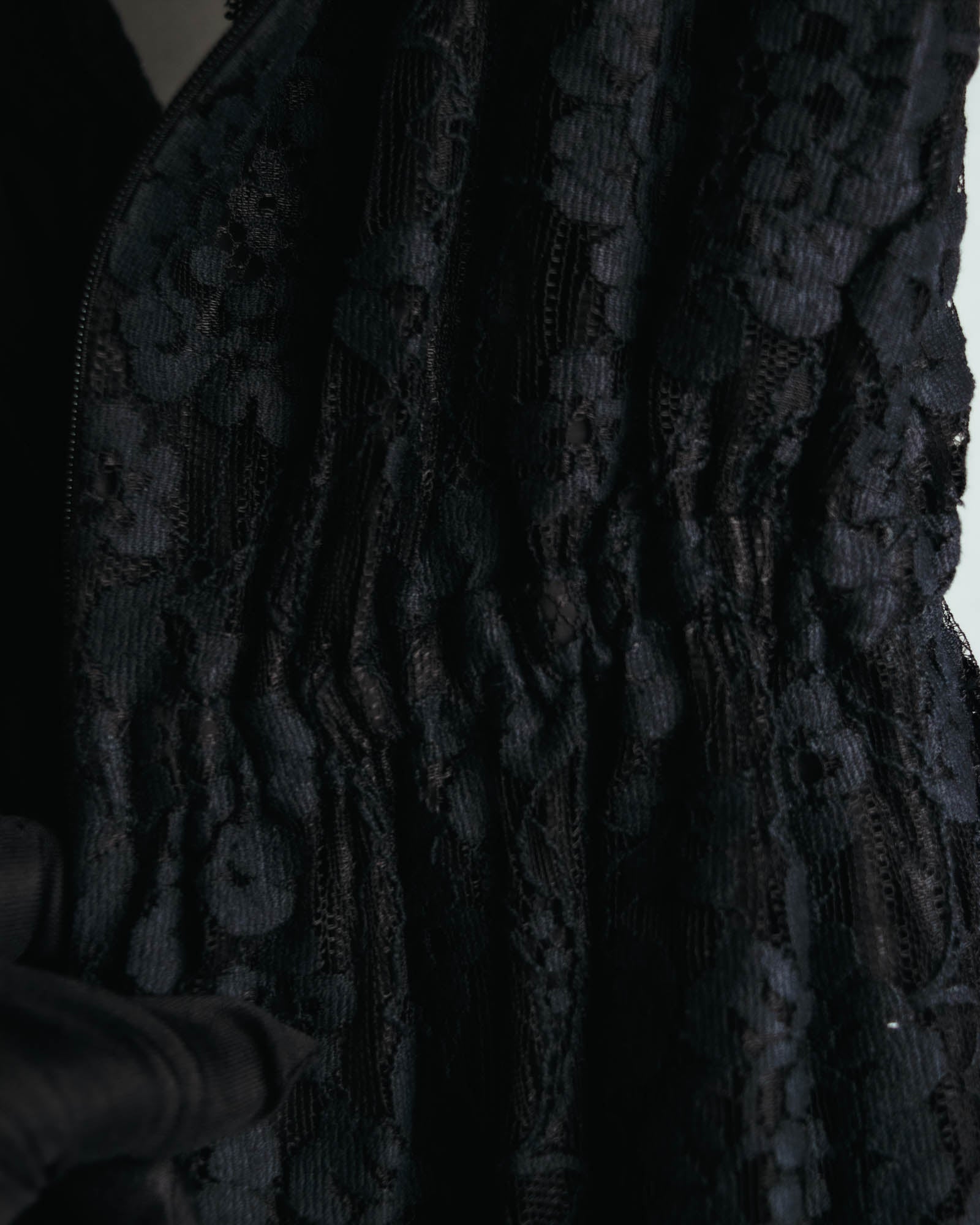 "DOLCE & GABBANA" 00's-10's Black lace sleeveless dress