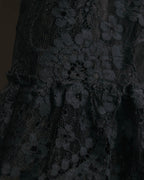 "DOLCE & GABBANA" 00's-10's Black lace sleeveless dress