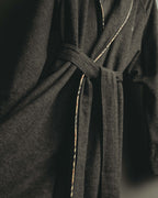 "BURBERRY LONDON" 00's-10's Check trimmed wool dressing gown