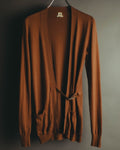 "Hermès" 90's-00's Minimal cotton knit cardigan