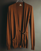 "Hermès" 90's-00's Minimal cotton knit cardigan