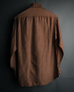 “GUCCI” 80’s Silk monogram shirt