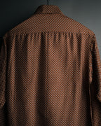 “GUCCI” 80’s Silk monogram shirt