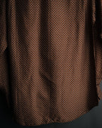 “GUCCI” 80’s Silk monogram shirt