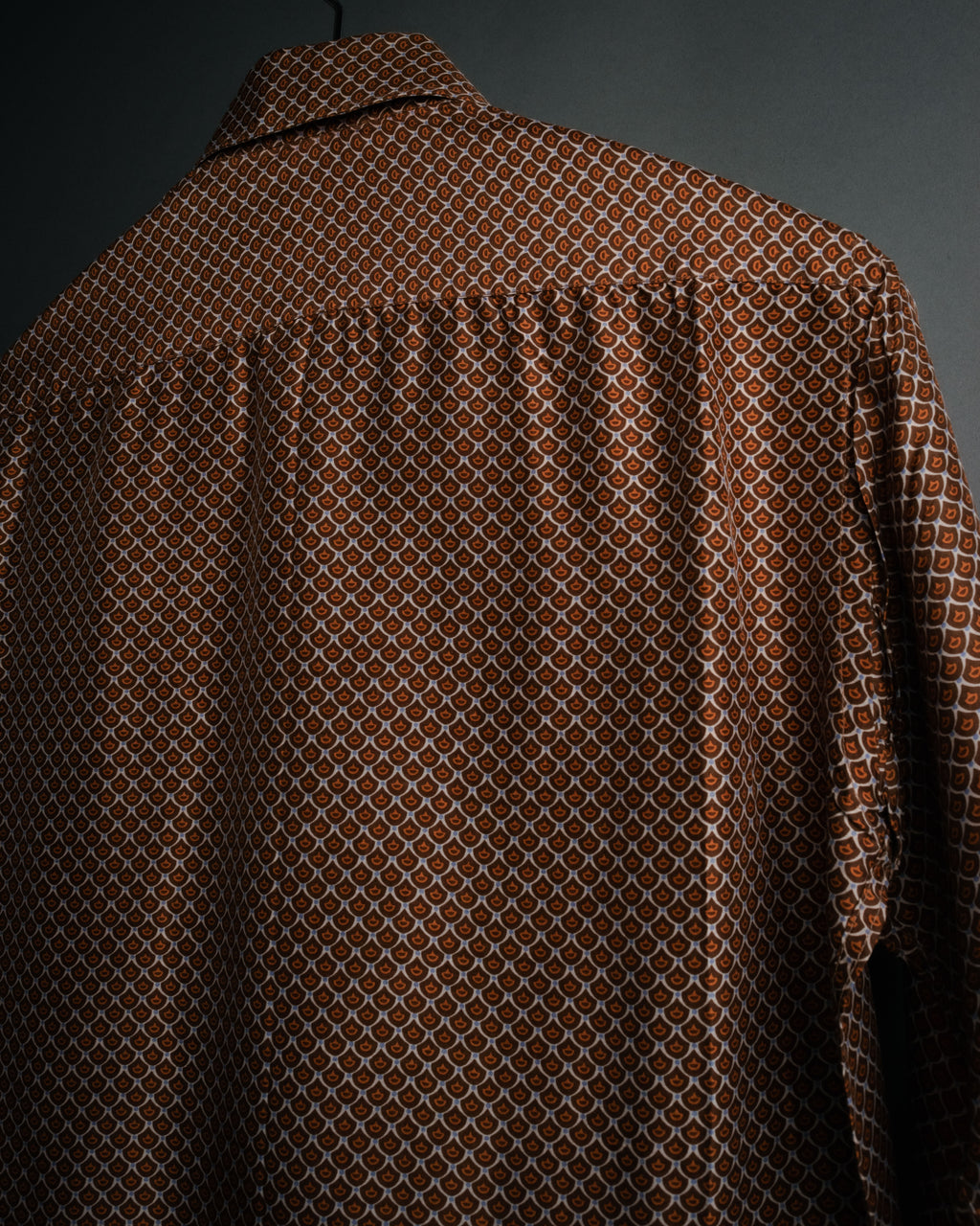 “GUCCI” 80’s Silk monogram shirt