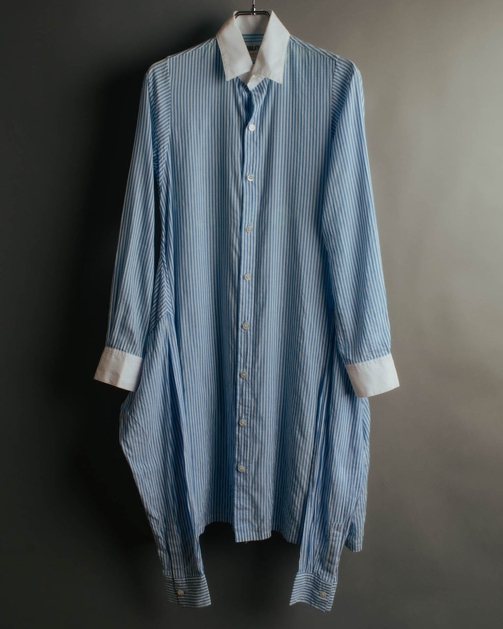 "REGULATION Yohji Yamamoto" 2015AW Striped oversized shirt dress