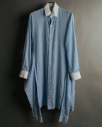 "REGULATION Yohji Yamamoto" 2015AW Striped oversized shirt dress