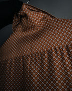 “GUCCI” 80’s Silk monogram shirt