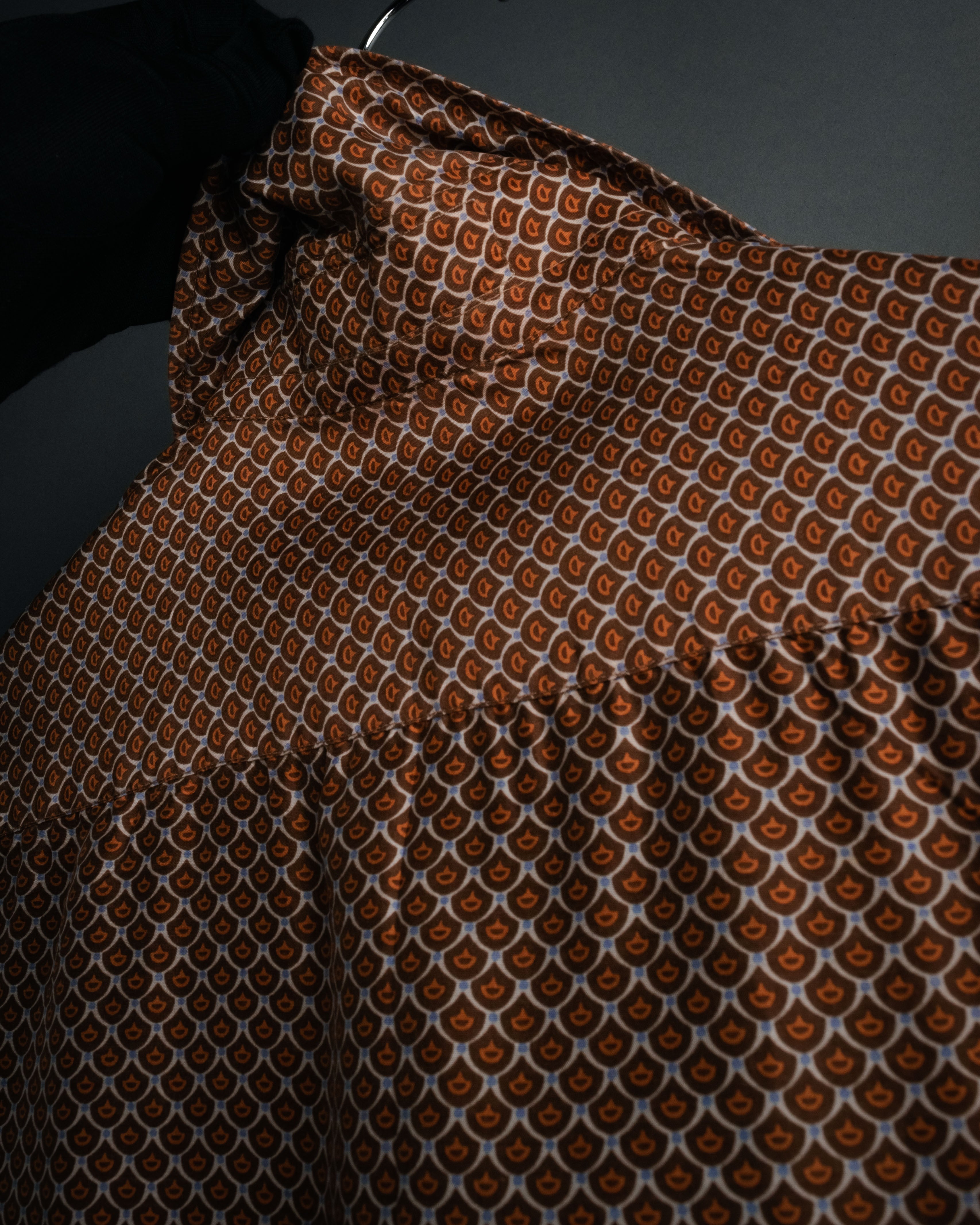 “GUCCI” 80’s Silk monogram shirt