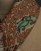 “Salvatore Ferragamo” 90’s Florence trompe l’oeil silk scarf