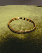 "Christian Dior" 70's Gold tone mesh chain necklace