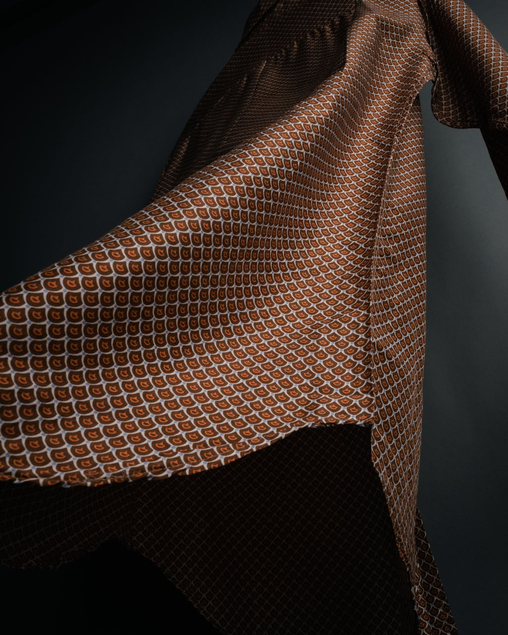 “GUCCI” 80’s Silk monogram shirt