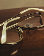 “GUCCI” 2010's Mother of pearl detail metal pilot eyewear