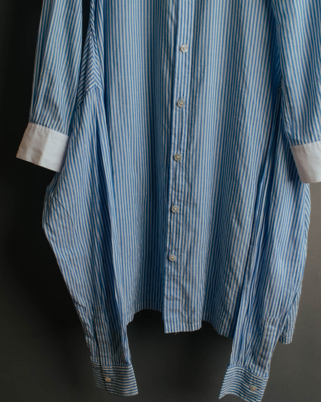 "REGULATION Yohji Yamamoto" 2015AW Striped oversized shirt dress