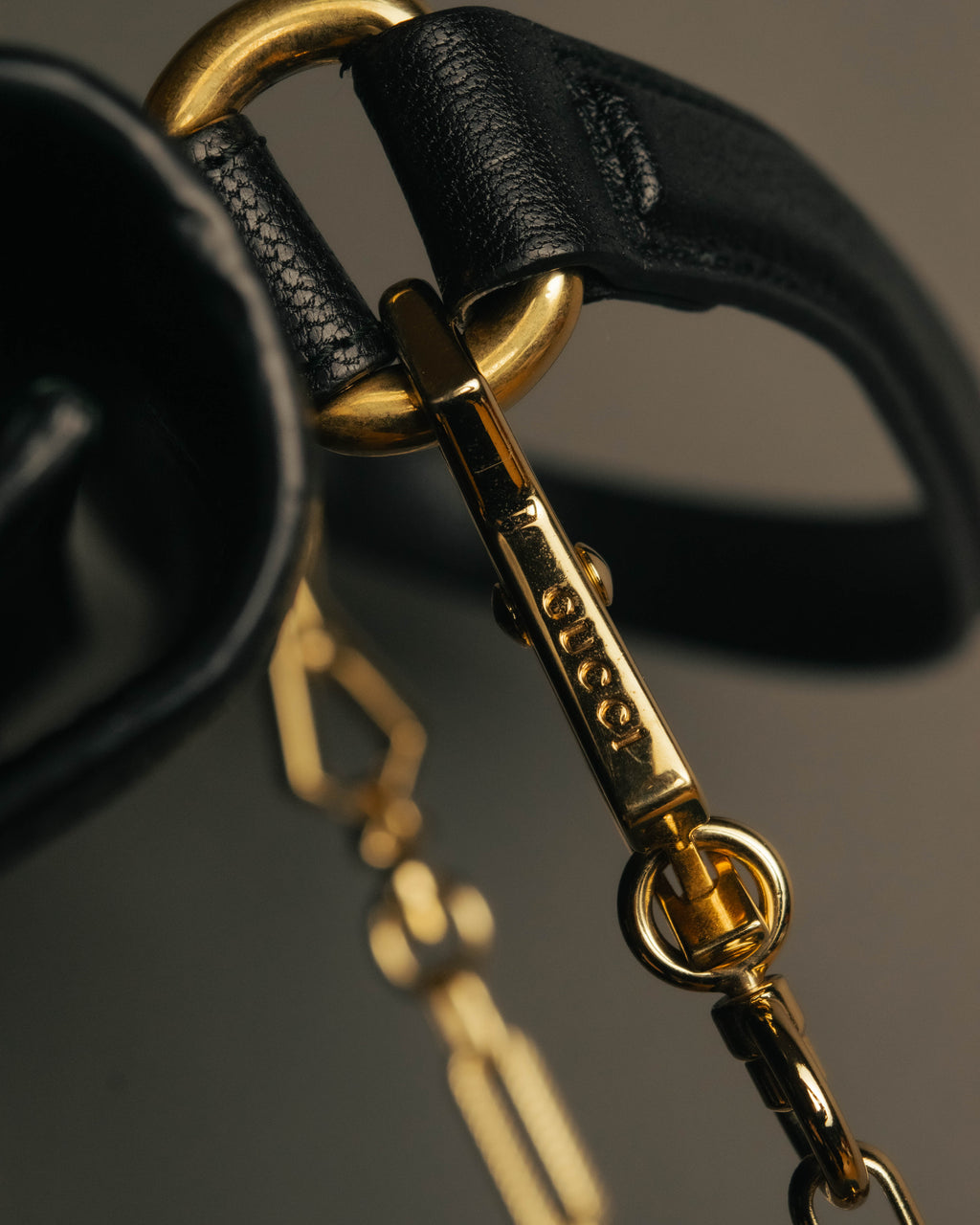 -SPECIAL- “GUCCI” Michele period Punk tiger head leather shoulder bag